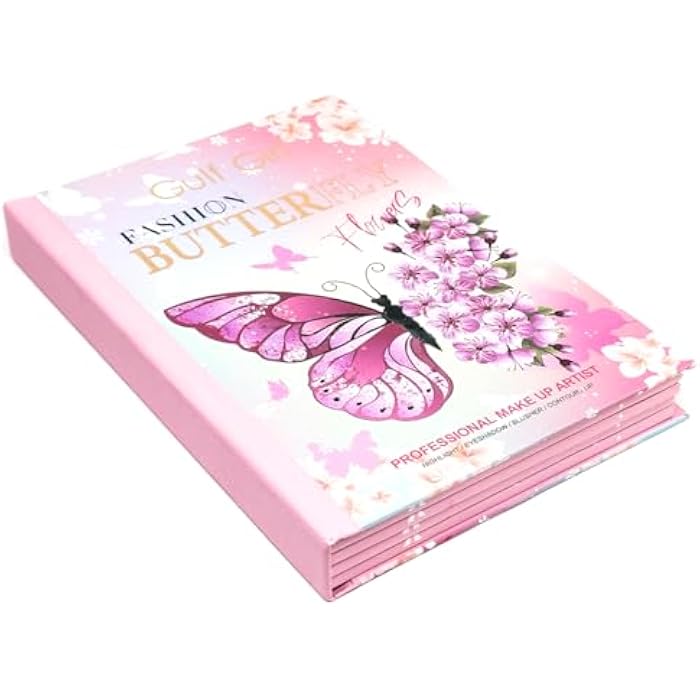 Gulf Girl - Fashion Butterfly, Professional Makeup Artist Kit Of 54 Color, Set Of Highlight, Eyeshadow, Blusher, Contour, Lip, Model - GF624 - Image 2